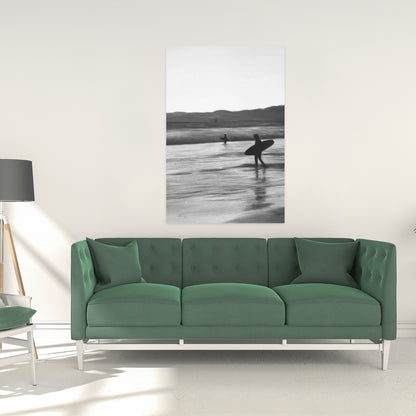 American Coastal White Canvas - Surfers Home Decor Art