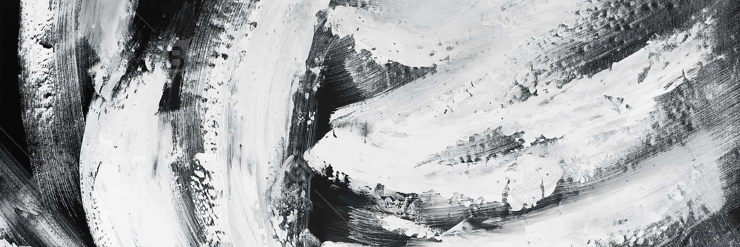 Toile à grandes rayures | Cadre blanc minimaliste | Décoration d'intérieur