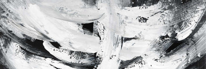 Toile abstraite blanche minimaliste – Mayhem | Décoration d'intérieur