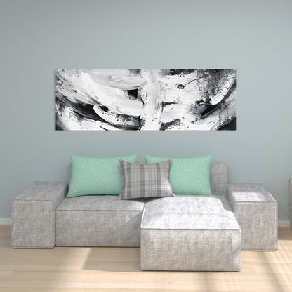 Toile abstraite minimaliste pour chambre à coucher – Mayhem | Décoration d'intérieur