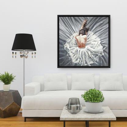 Toile encadrée Ballerine | Décoration de chambre contemporaine