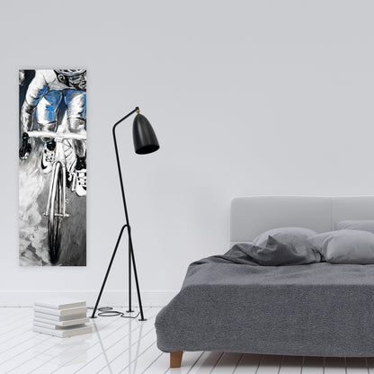 Toile de cycliste professionnel | Décoration d'intérieur sportive et pittoresque