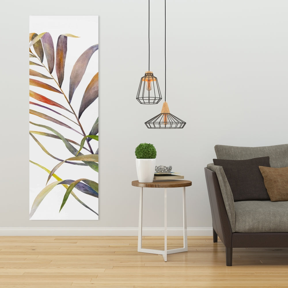 Watercolor Tropical Palm Leaves Canvas | Botanical Wall Art