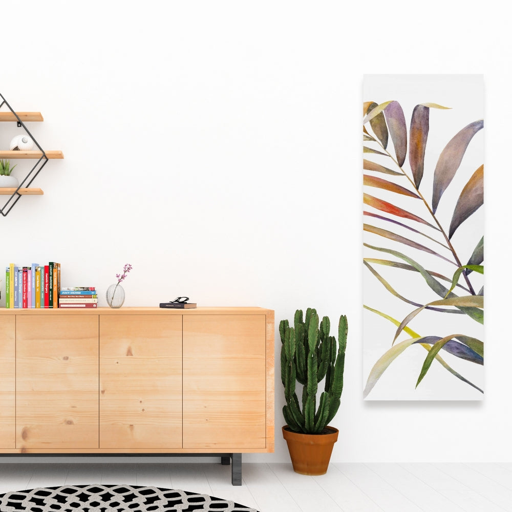 Watercolor Tropical Palm Leaves Canvas | Botanical Wall Art