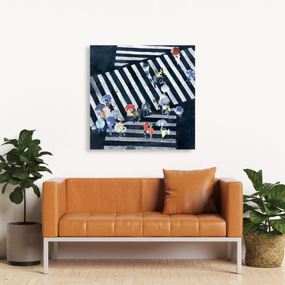 Blue Woman Man Cave Canvas - Main Street Home Decor Art