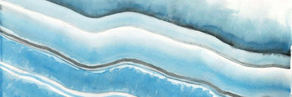 Textured Geode Canvas - Minerals Abstract Blue Home Decor