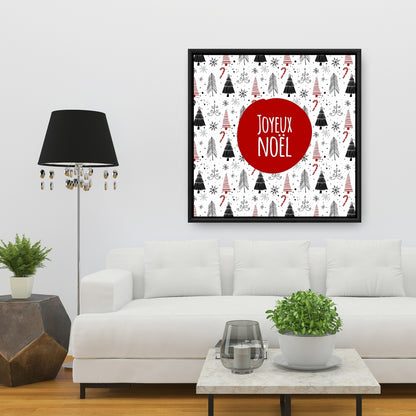 Merry Christmas Trees Livingroom Canvas | Holiday Home Decor