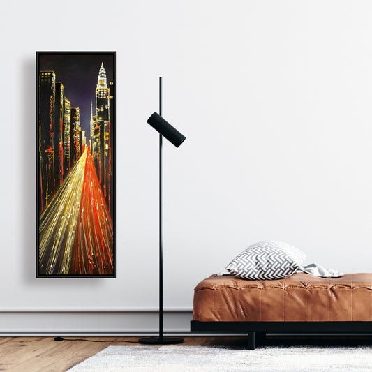 Gray Contemporary Cities Canvas - Lively City Home Decor Art