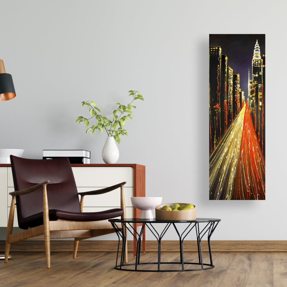 Gray Contemporary Building Canvas - Lively City Home Decor