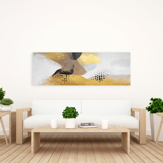 Brown Contemporary Bathroom Canvas - Improvisation Home Decor