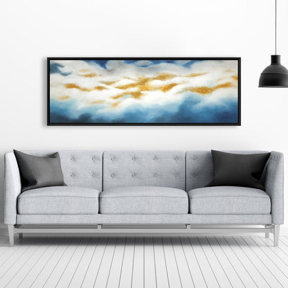Abstract Clouds Canvas | Bedroom Wall Art | Home Decor Framed