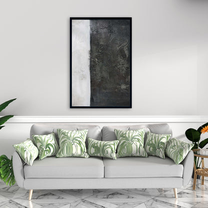 Toile aux formes abstraites | Décoration murale industrielle pour chambre à coucher