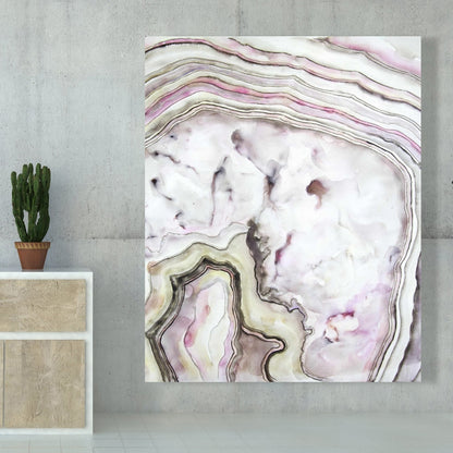 Minimalist Agate Canvas | Pattern Bedroom Wall Art Decor