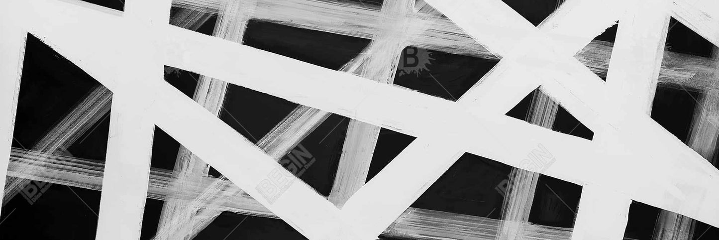 Minimalist Geometric Stripes Canvas | Abstract Home Decor