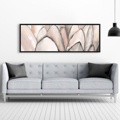 Blush Pink Flower Canvas | Bedroom Wall Art Home Decor