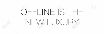 Offline is the New Luxury Canvas | Motivational Bedroom Decor