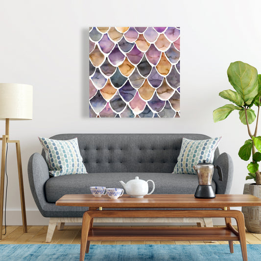 Exotic Canvas - Purple like a Mermaid | Bedroom Decor Art