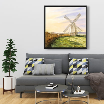 Toile rustique pour salle de bain « Brise matinale » | Décoration d'intérieur