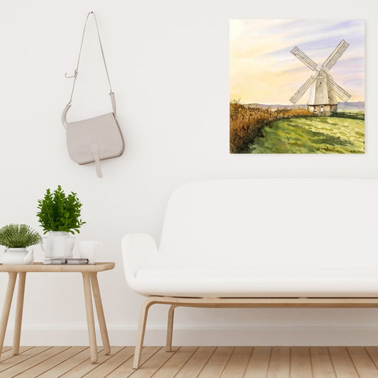 Morning Breeze Botanical Bathroom Canvas - Green Home Decor