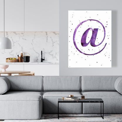 Purple Modern Canvas - Bedroom Wall Art | Home Decor