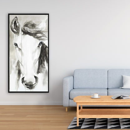 Beautiful Abstract Horse Canvas | Minimalist Bedroom Decor