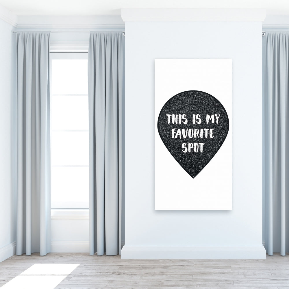 Toile de chambre à coucher contemporaine pour femme - C'est mon endroit préféré