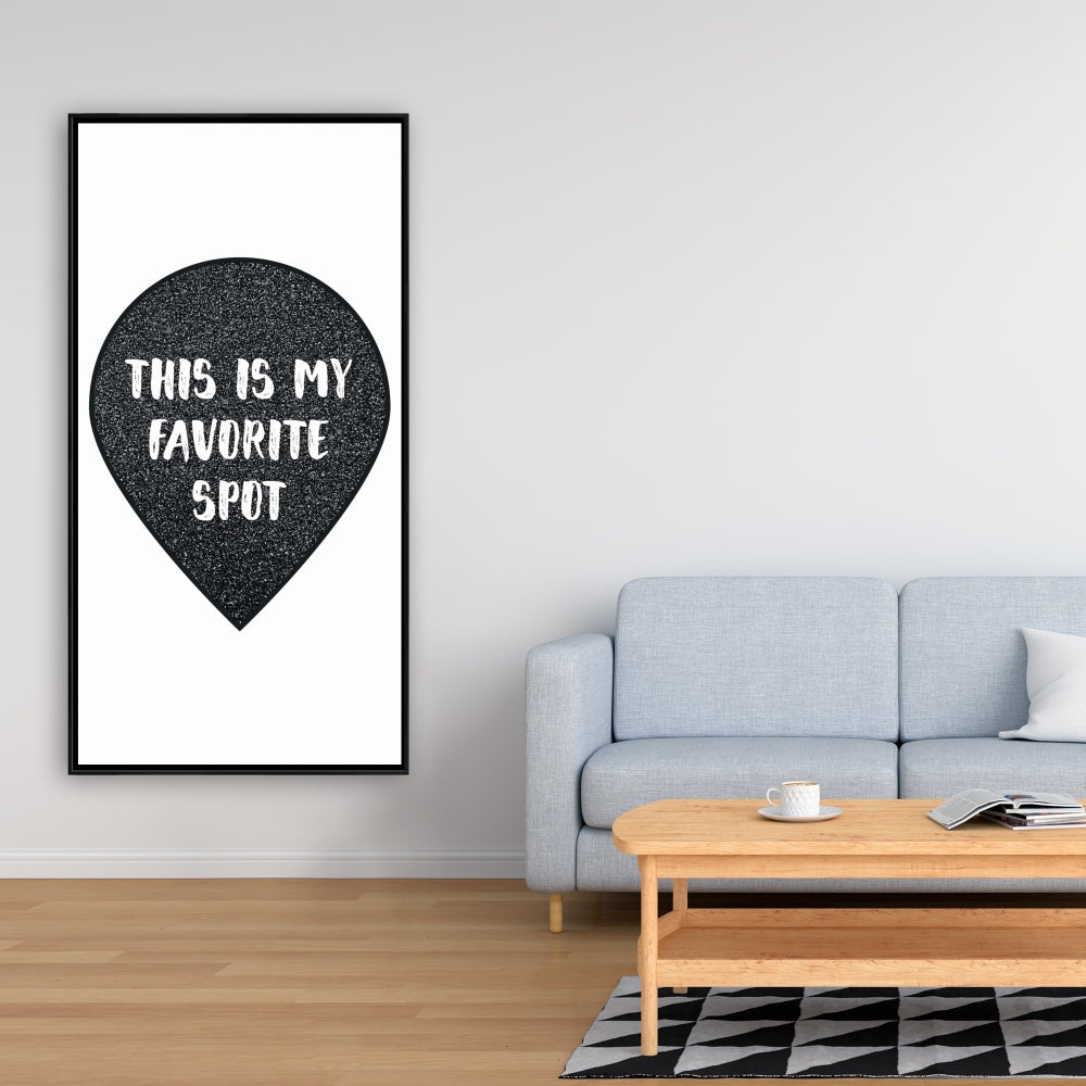 Citations motivantes sur les femmes sur toile encadrée – C'est mon endroit préféré