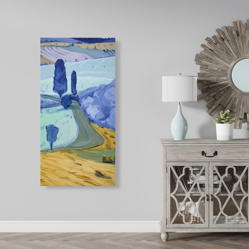 Tuscany Field Canvas | Bedroom Trees Landscapes Wall Art Decor