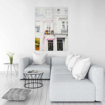 Botanical White Canvas - West Coast Houses Home Decor Art