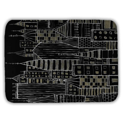 Illustrative Dark City Canvas - Unique Home Decor Wall Art
