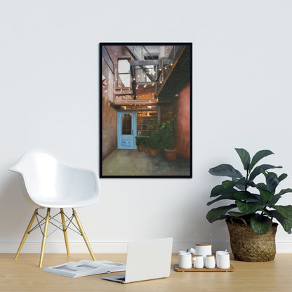 Décoration de chambre à coucher en toile encadrée marron botanique Cozy Little Place