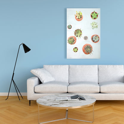 Cactus Plants Exotic Canvas | Floral & Botanical Home Decor