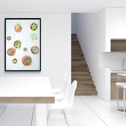 Toile encadrée Cactus - Décoration florale et botanique pour la maison