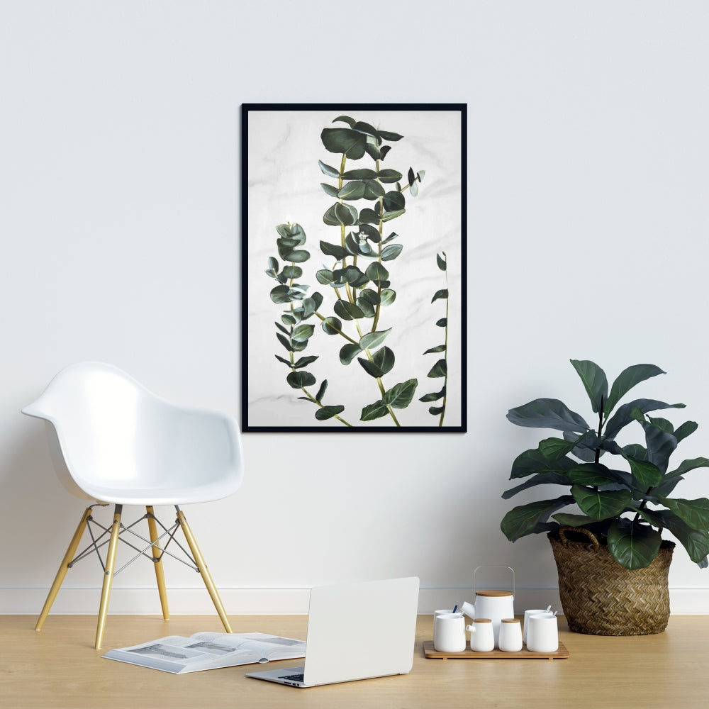 Toile botanique Tiges d'eucalyptus | Décoration de chambre minimaliste