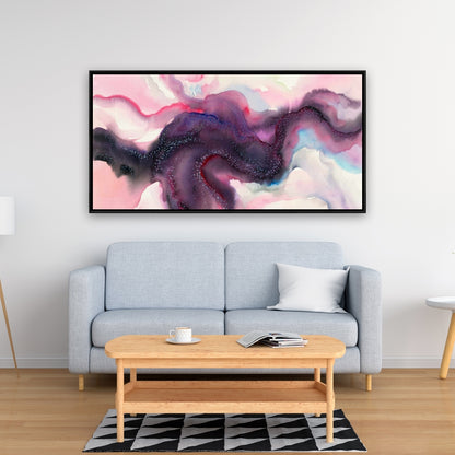 Toile encadrée Corps céleste | Décoration de chambre violette