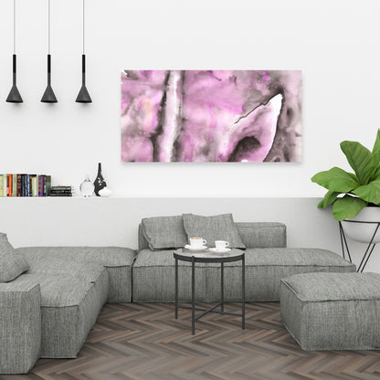 Toile abstraite violette – Décoration murale pour chambre à coucher | Décoration d'intérieur