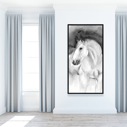 Beauty Animals Bedroom Canvas | White Framed Home Decor