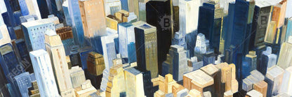 Toile avec vue sur l'Empire State Building à Manhattan | Décoration d'intérieur