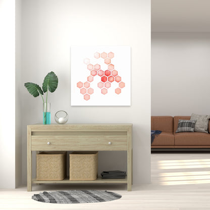 Illustrative Livingroom Canvas - Multiple Alveoles Home Decor
