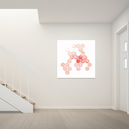 Illustrative Livingroom Canvas - Multiple Alveoles Home Decor