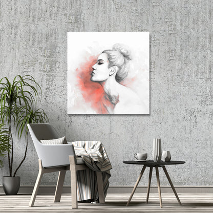 Deliberation Woman Canvas - Artistic Home Decor Wall Art