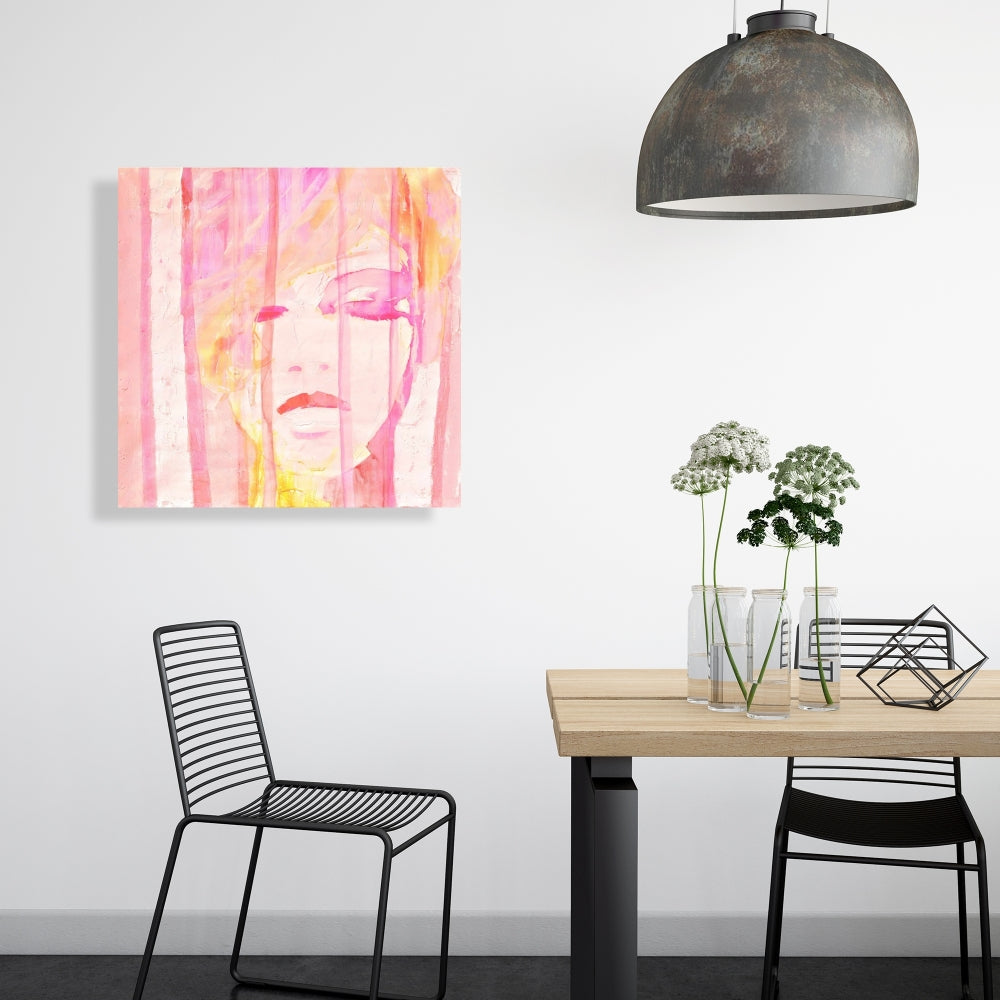 Abstract Portrait Feminine Canvas | Modern Bedroom Decor