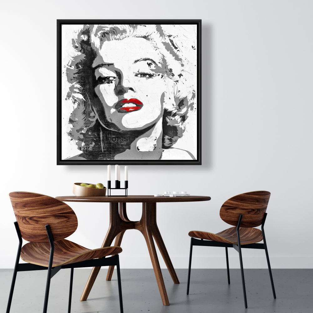 Marilyn Monroe Retro Figurative Bathroom Canvas | Home Decor