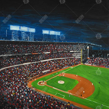 Toile de jeu de baseball | Décoration d'intérieur sportive - American Hobbies