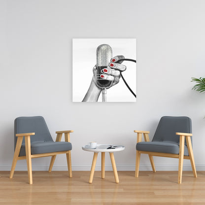 Sing Your Life Retro Gray Canvas - Home Decor Wall Art