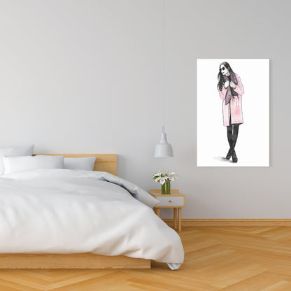 Woman Spring Look Canvas | Fashion Art for Home Decor