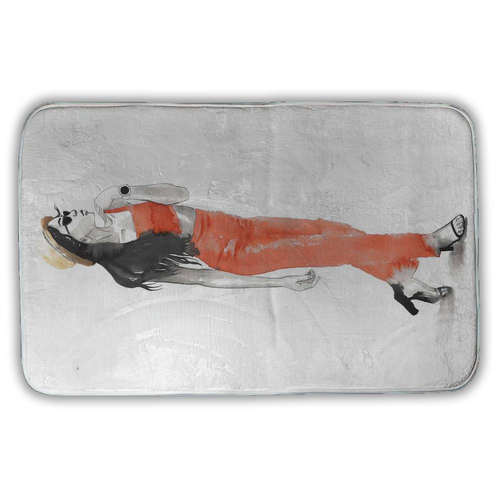 Strike the Pose Red Fashion Canvas - Home Decor Art Piece