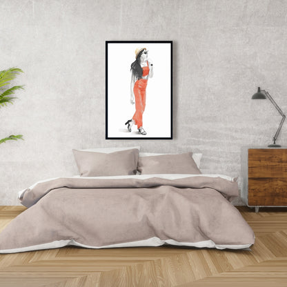 Toile de mode « Strike the Pose » | Décoration murale pour chambre