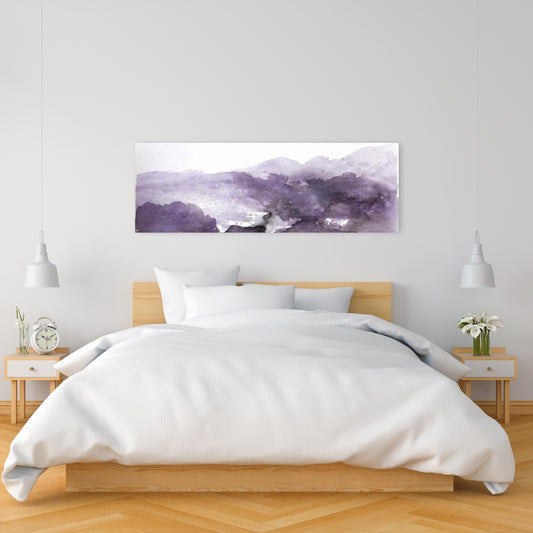 Toile abstraite Nuage violet – Décoration murale moderne