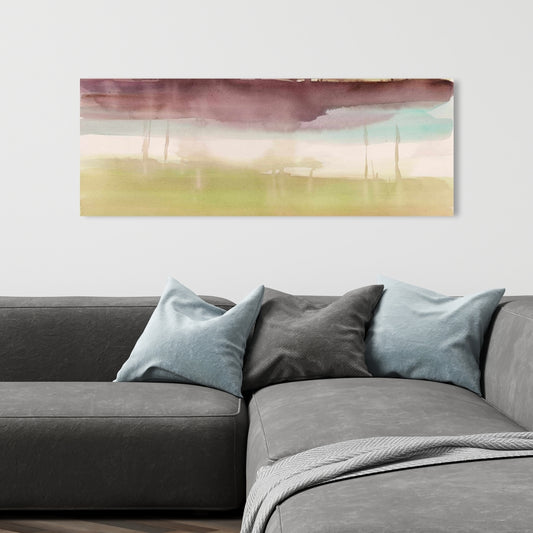 Beautiful Stripes Purple Shapes Canvas | Bedroom Wall Decor